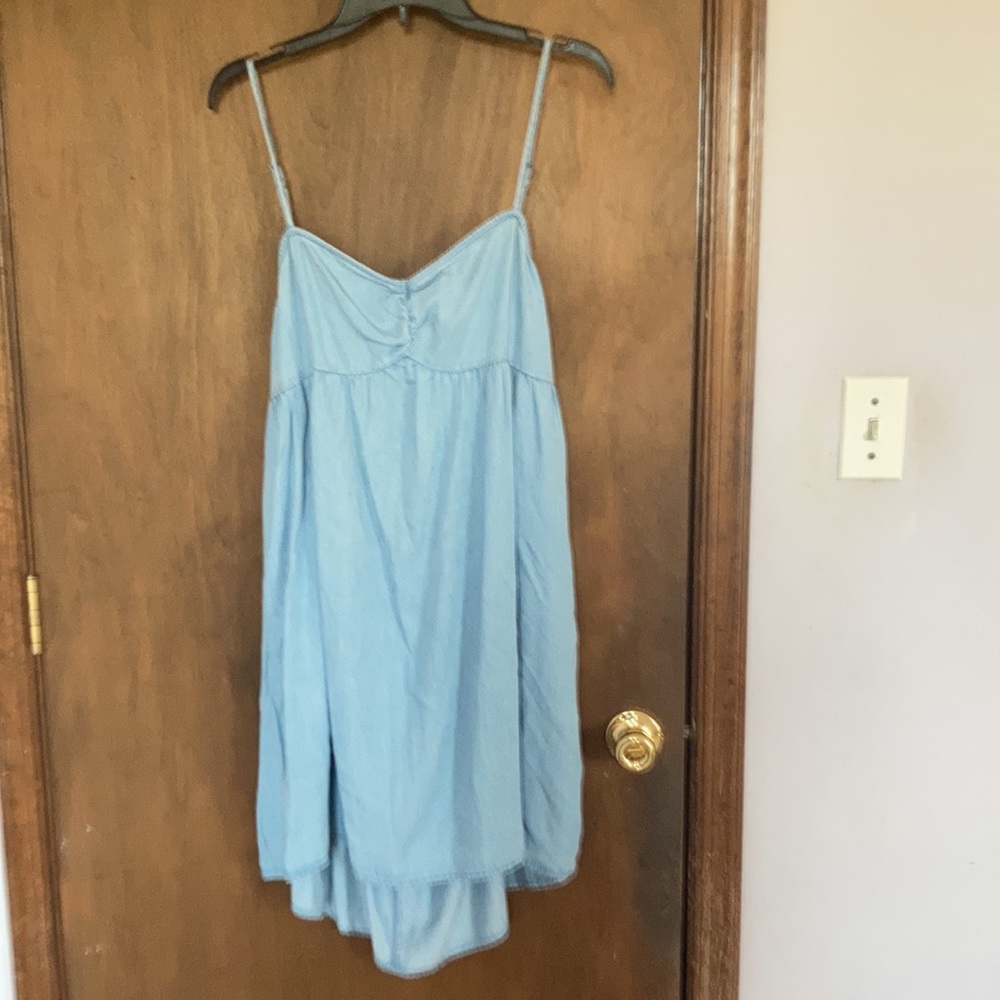 So dress cinch front babydoll mini dress lyocell boho casual XXL - Picture 10 of 15